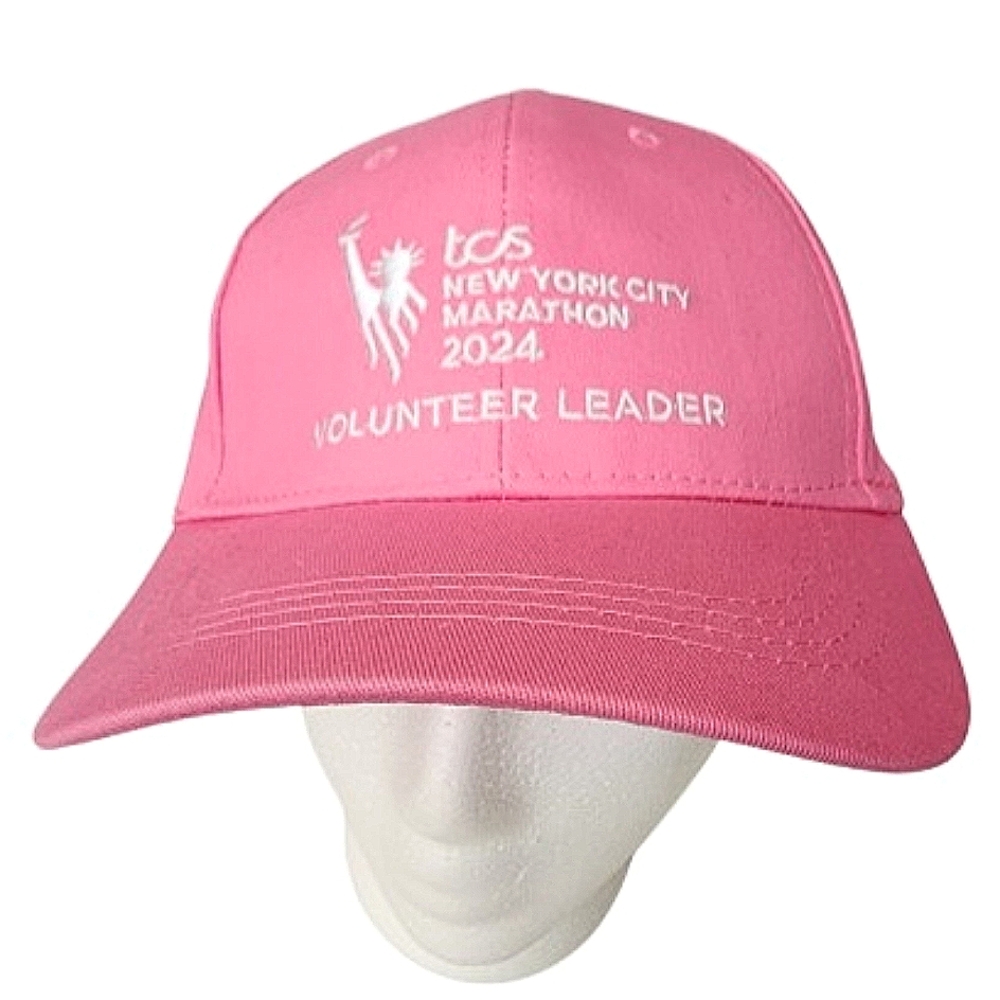 Pink 2024 NYC Marathon Volunteer Leader Cap